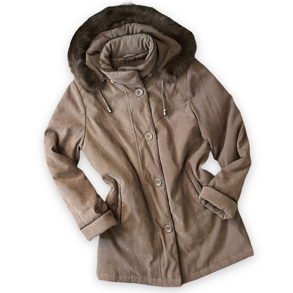 3/$30 Faux Suede Gray Winter Jacket